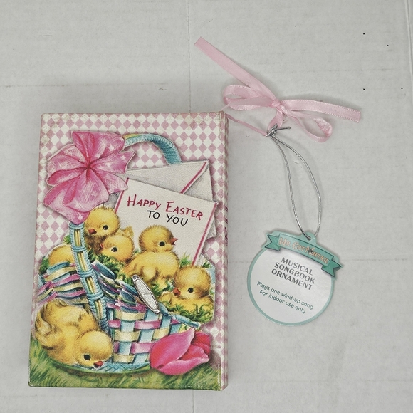 New Mr. Cottontail Chicks Musical Songbook Ornament Happy Easter Vintage Style - Picture 8 of 9